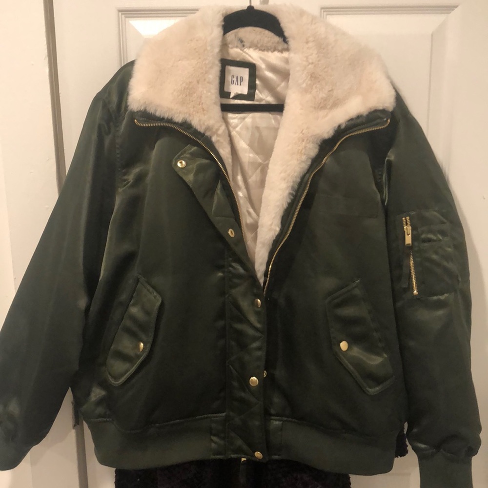Gap Fur-lined Bomber Jacket.